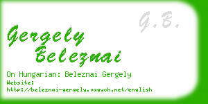 gergely beleznai business card